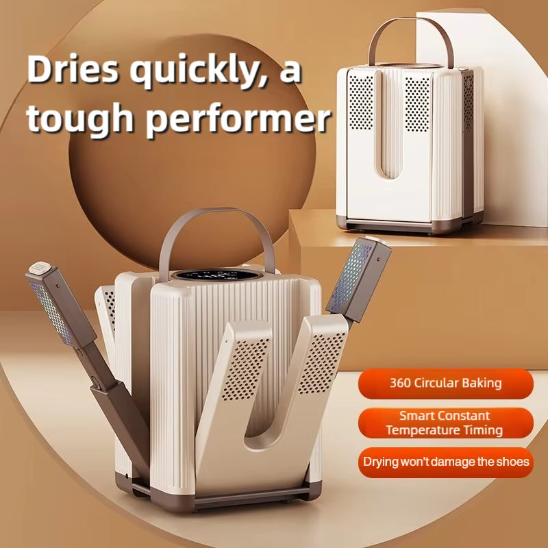 TINSOL New Six-Arm Folding Telescopic Shoe Dryer 220V Winter Deodorization Dehumidification Sterilization Shoe Dryer Socks Dryer